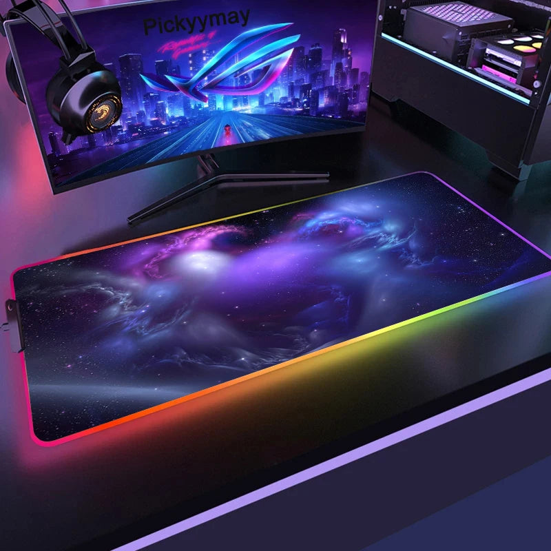 Space Large RGB Mouse Pad Gaming