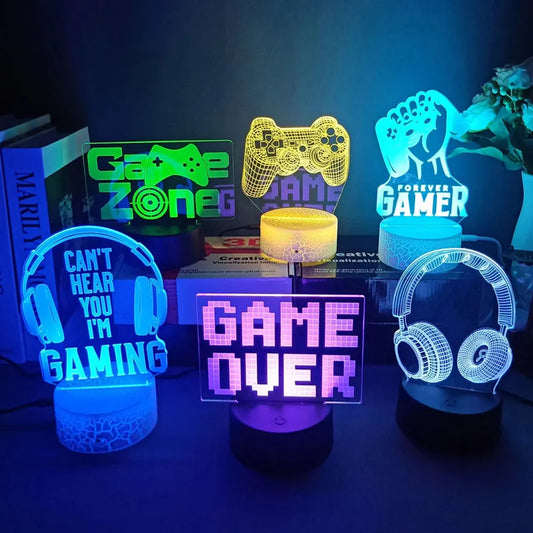 Gamepad Gifts 3D LED Gaming Setup Rgb Lamp for Palystaion Games